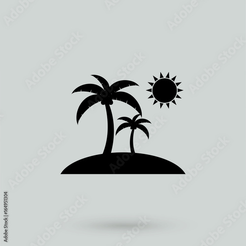Palms Icon Vector.