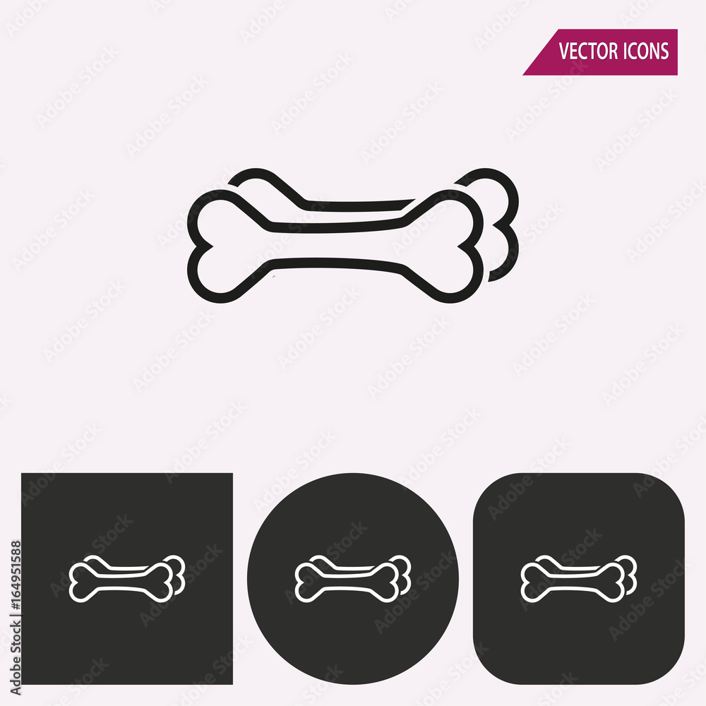 Dog bone - vector icon. Dog bone - vector icon.