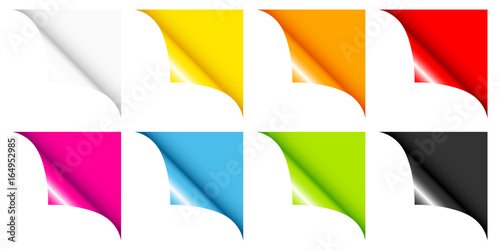 Set Of 8 Web Corners Full Color Angled