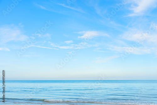 Empty sea and beach background with copy space © somchaichoosiri