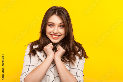 Fotografi Happy woman in anticipation