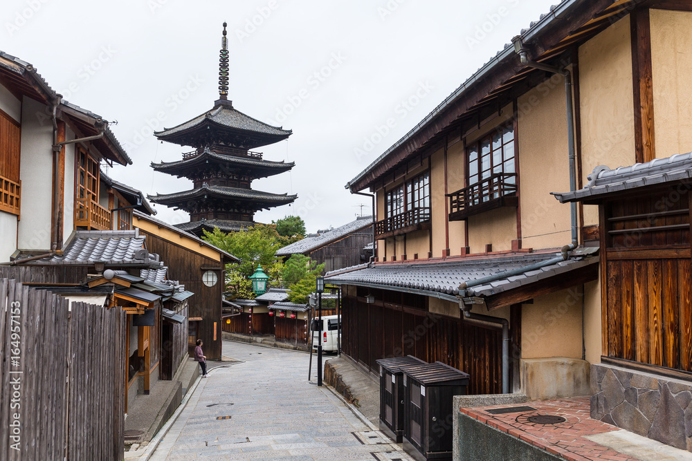 Kyoto city in Japan