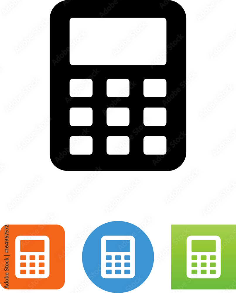 Calculator Icon - Illustration Calculator Icon - Illustration