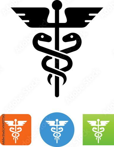 Caduceus Icon - Illustration