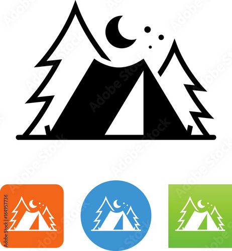 Campsite Icon - Illustration