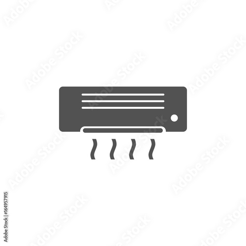 Air conditioning icon on white background
