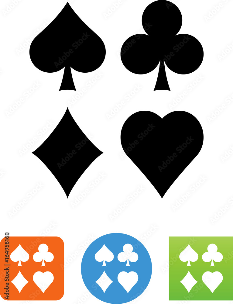 Card Suits Icon - Illustration Card Suits Icon - Illustration