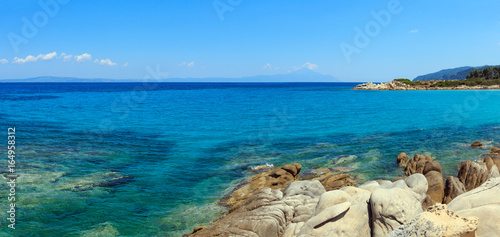 Aegean sea coast (Chalkidiki, Greece). photo