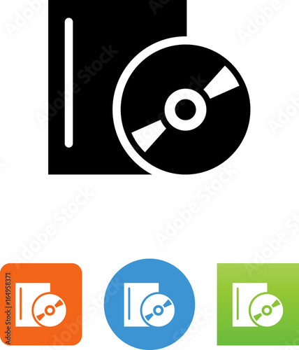 CD With Case Icon - Illustration