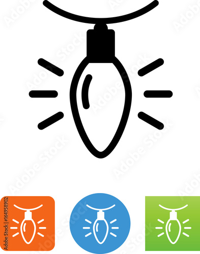 Christmas Light Icon - Illustration