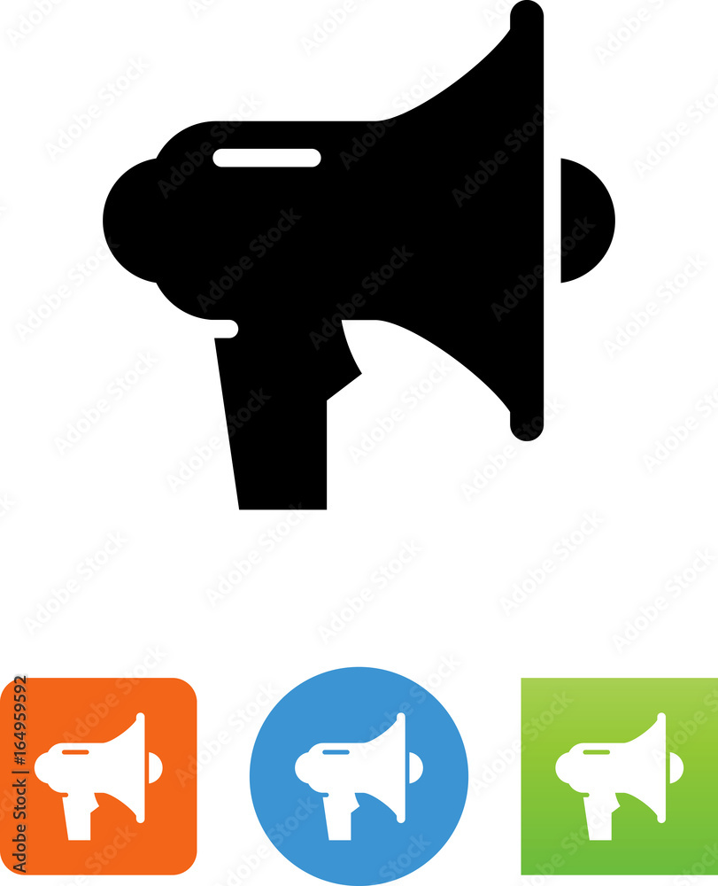 Coach's Bullhorn Icon - Illustration
