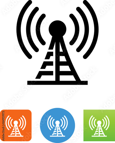 Communication Tower Icon - Illustration