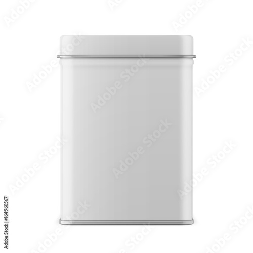 Rectangular glossy tin can template.