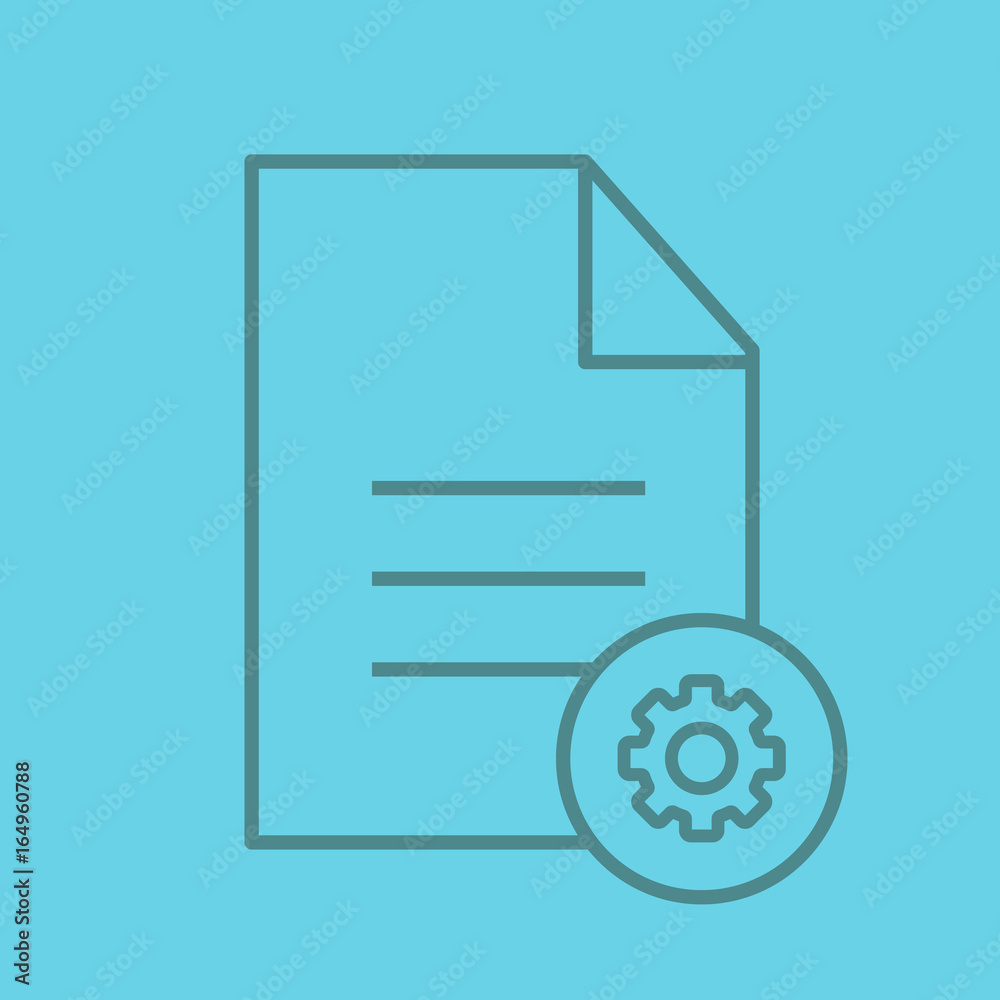 Document settings linear icon Document settings linear icon