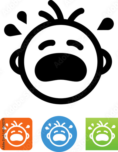 Cry Baby Icon - Illustration