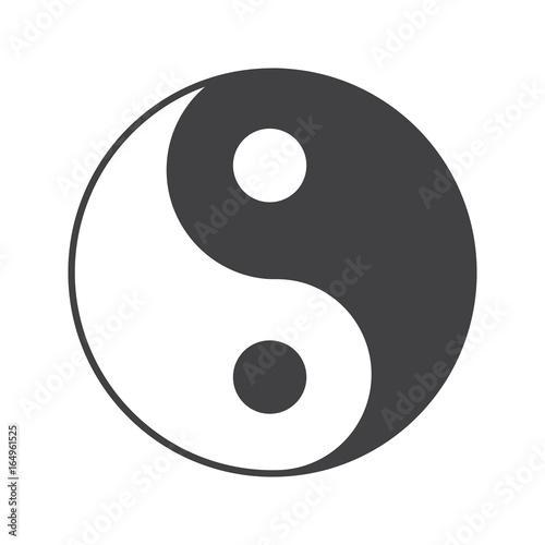 Yin yang glyph icon