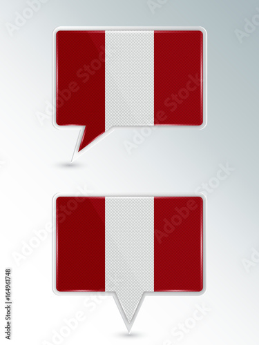 Free Download A set of pointers. The national flag of Peru on the location indicator. Vector illustration. - GFXLoad