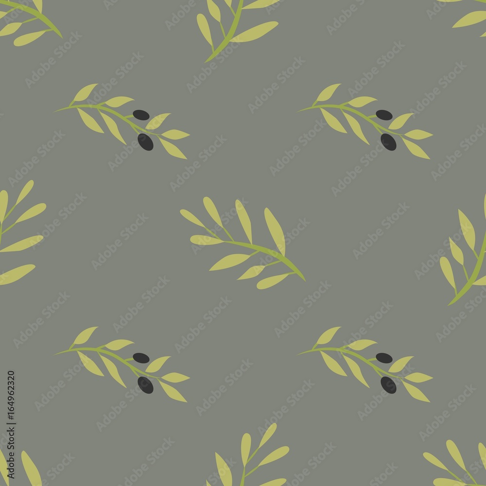 Olive brunch set. Digital illustration Olive brunch set. Digital illustration
