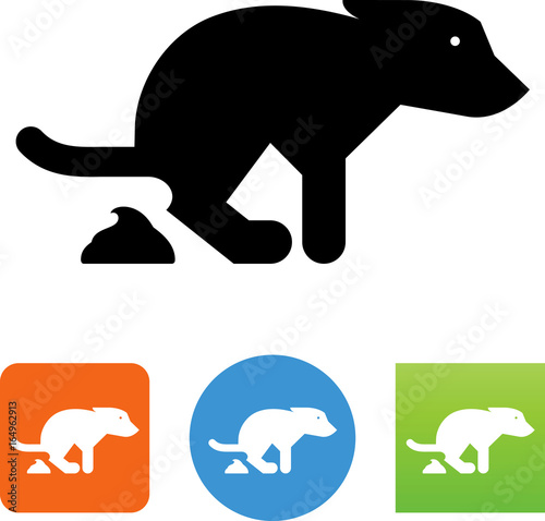 Dog Poop Icon - Illustration