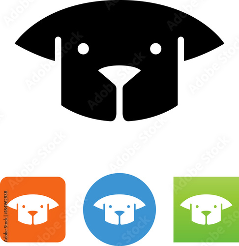 Dog's Head Icon - Illustration