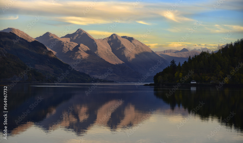 Reflections of the Five Sisters of Kintail