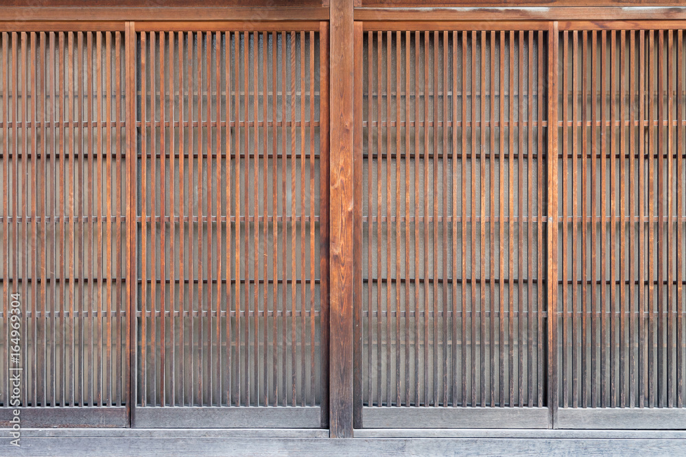 Traditional Japan style wooden door with   paper ((Shoji door)