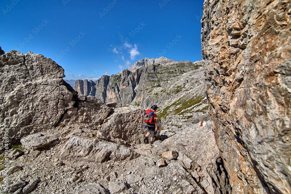 Madonna di Campiglio (Tn), Italy,Northern & Central Brenta mountain groups with Groste,Western Dolomites, Trentino-Alto Adige, Italy , Cima Sella,Beautiful alpine landscape