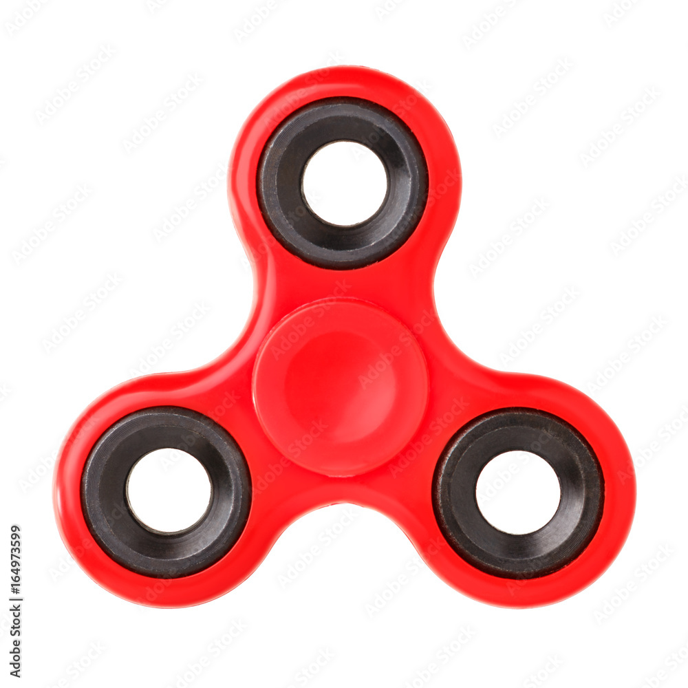 Red spinner isolated on white background Red spinner isolated on white background