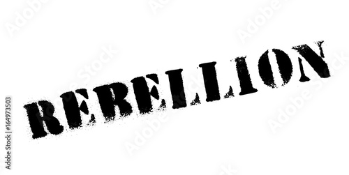 Rebellion rubber stamp. Grunge design with dust scratches. Effects can be easily removed for a clean, crisp look. Color is easily changed.