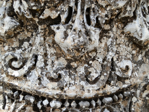 Old roman graveyard tombstone in Turkey city of Termessos photo