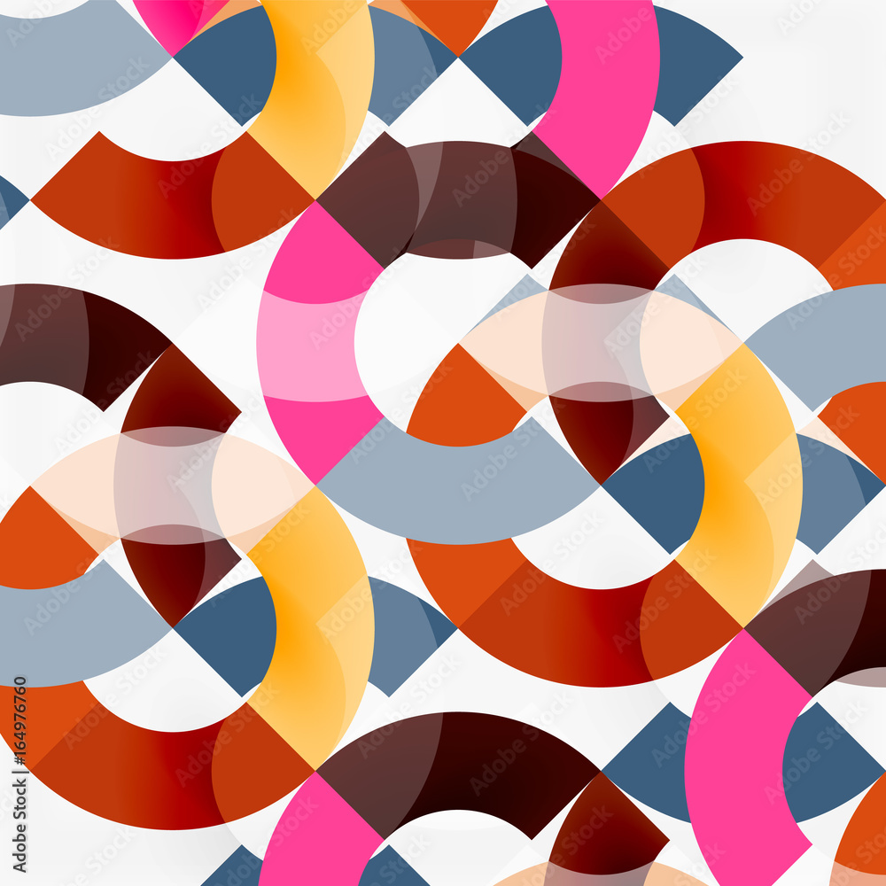 Colorful rings on grey background, modern geometric pattern design Colorful rings on grey background, modern geometric pattern design