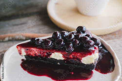 Piece of berry cake