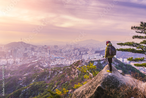 Photography Sunrise at Seoul City Skyline, The best view of South Korea