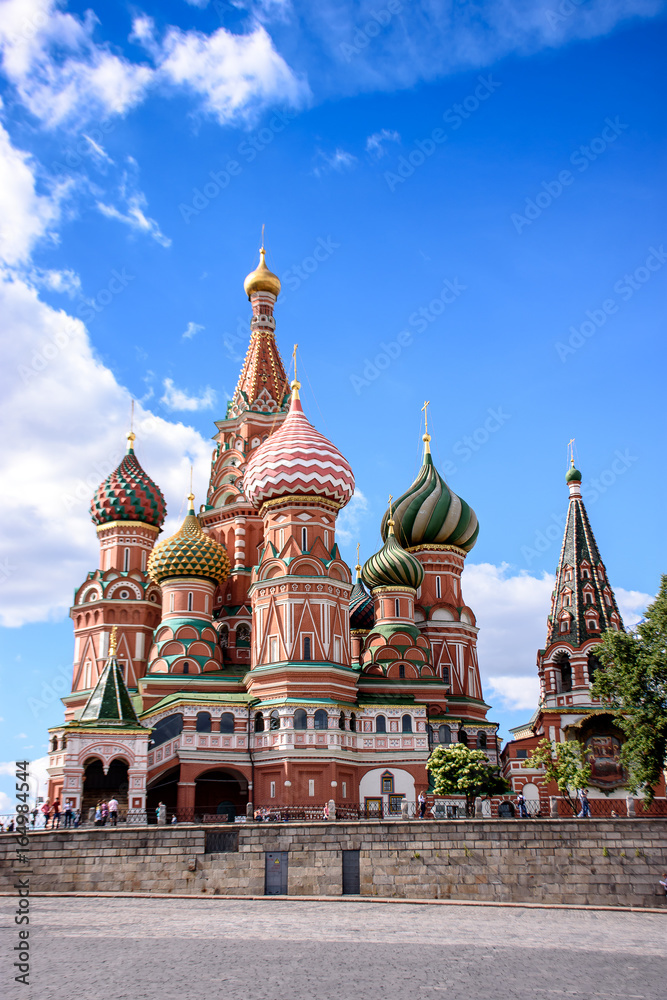 St Basil's cathedral on Red Square, Moscow, Russia