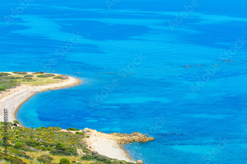 Fototapeta Naklejka Na Ścianę i Meble -  Blue sea in Sardinia coastline