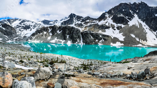 Wedgemount lake, Whistler, British Columbia, Canada - July 2017