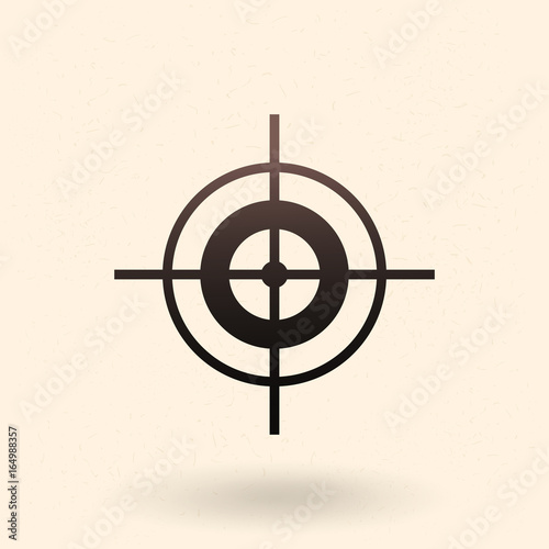 Vector Black Target Icon