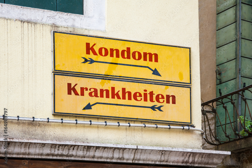 Naklejka premium Schild 227 - Krankheiten