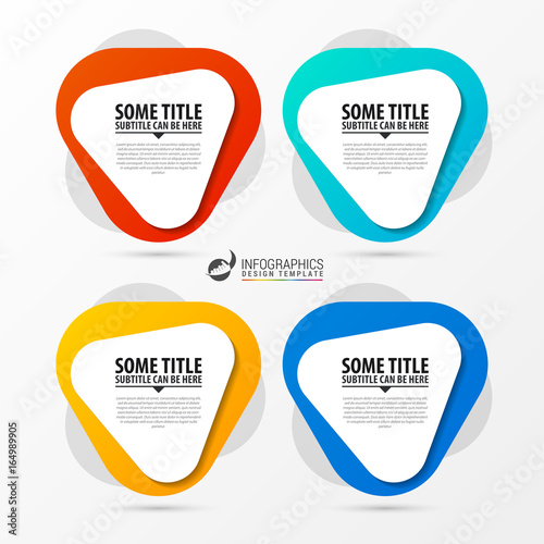 Infographic template. Business concept with 4 options. Vector