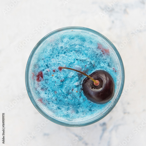 Blue cherry smoothie