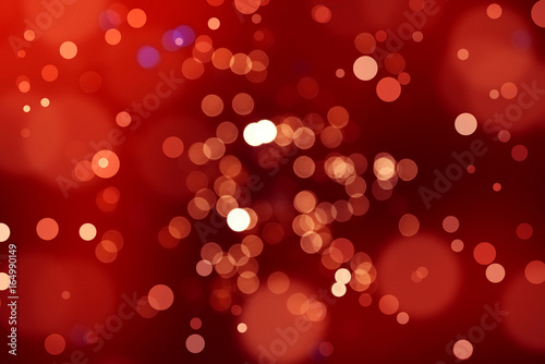 Abstract background. Red gold-colored blur. Circle blur