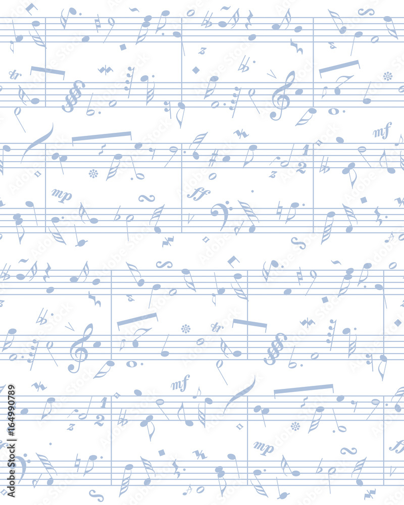 Vector piano sheet music