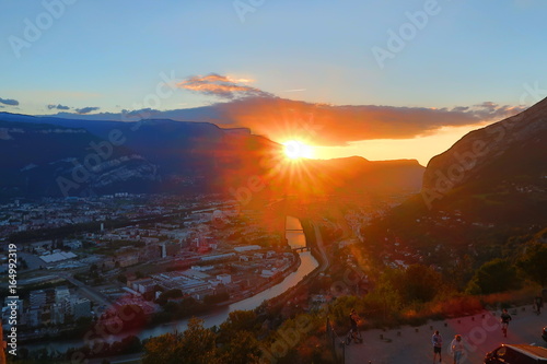 Grenoble sunset