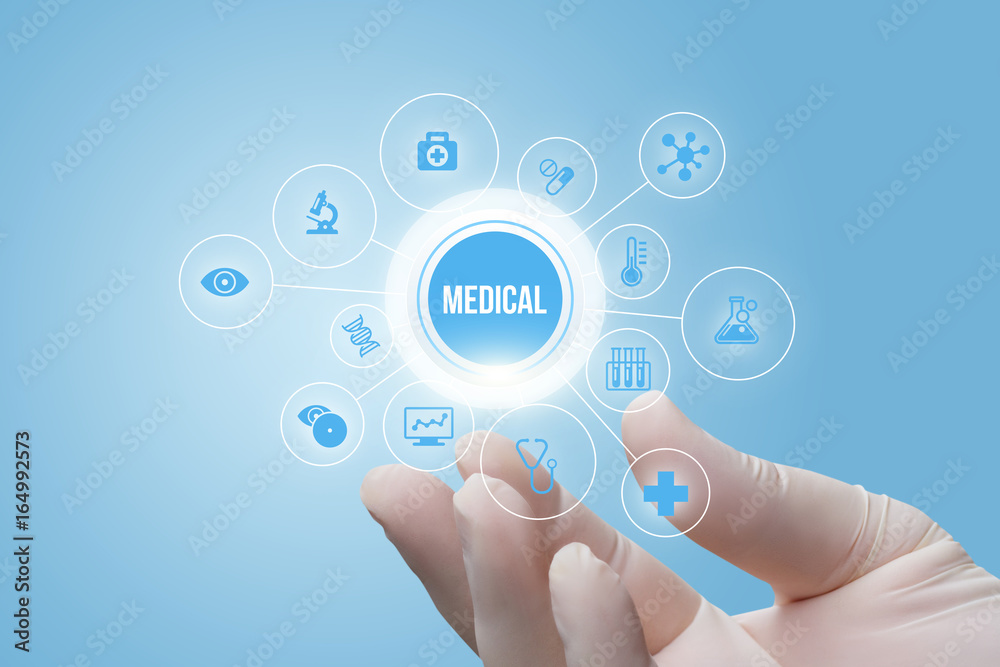 Icons symbolizing the survey in hand the DOCTOR . Icons symbolizing the survey in hand the DOCTOR .