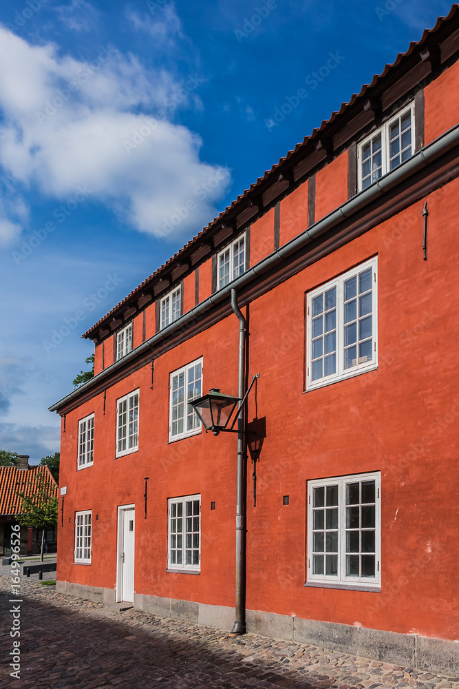 Red Storehouses at Kastellet. Copenhagen Citadel (Kastellet) dates from 1624, was founded by King Christian IV. Denmark. Kastellet is one of best preserved star fortresses in Northern Europe. Red Storehouses at Kastellet. Copenhagen Citadel (Kastellet) dates from 1624, was founded by King Christian IV. Denmark. Kastellet is one of best preserved star fortresses in Northern Europe.
