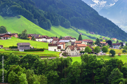 Stunning alpine landscape in canton Uri  Switzerland