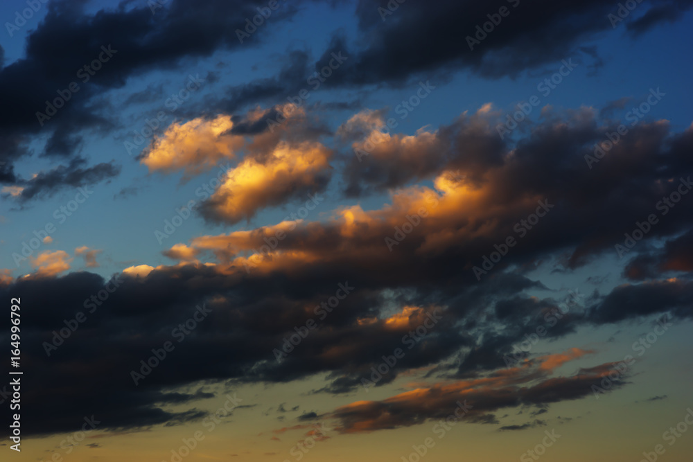 High altitude cloudscape backdrop