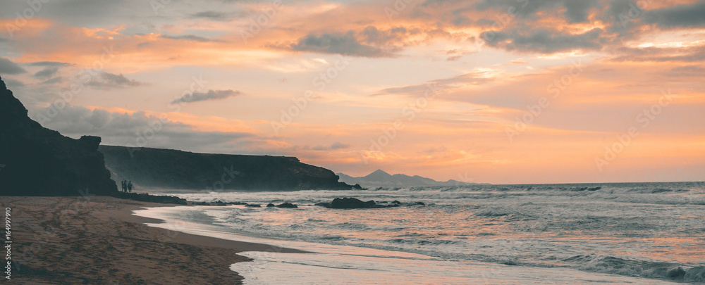 Obraz premium Sunset in La Pared - Fuerteventura