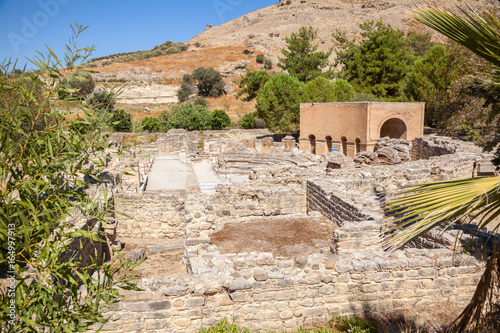 Odeon ruins, Gortyn archeological site, Island of Crete, Greece, Mediterranean photo