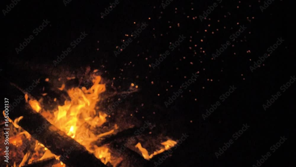 Fire in nature. Bokeh from the fire. Fire in nature. Bokeh from the fire.